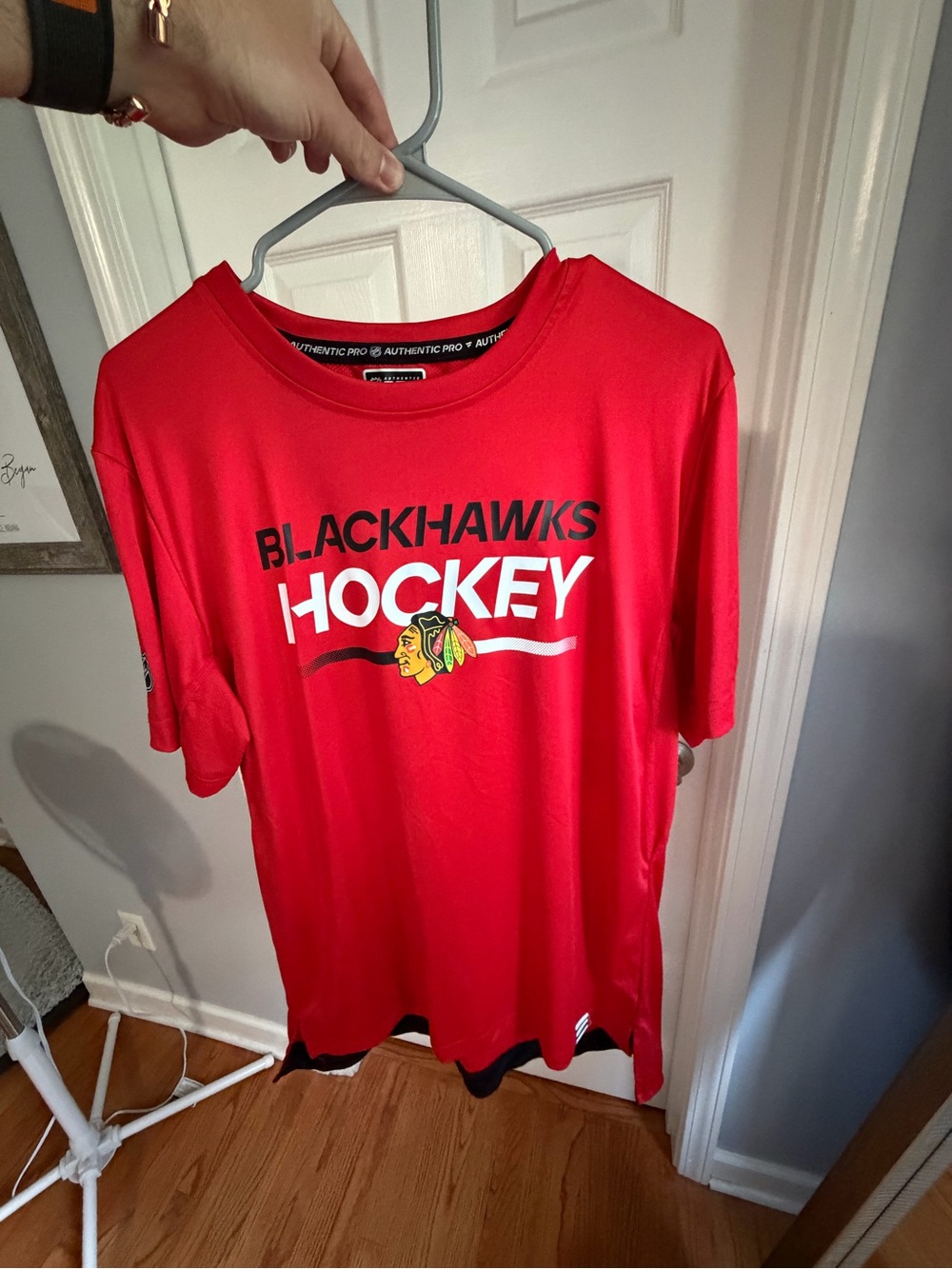 Fanatics Red Chicago Blackhawks Hockey Tee